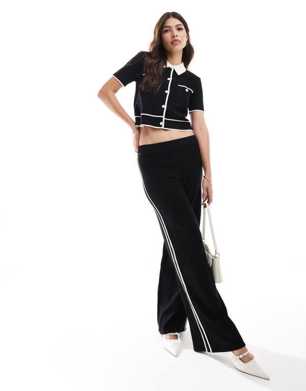 【送料無料】 マンゴ レディース カジュアルパンツ ボトムス Mango knit straight