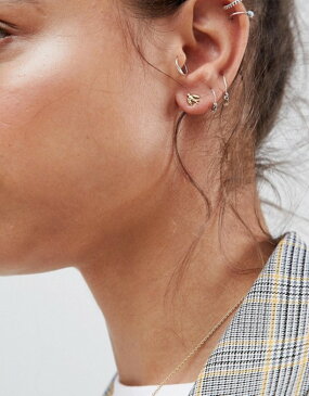 キングスリーライアン レディース ピアス・イヤリング アクセサリー Kingsley Ryan Sterling Silver Gold Plated Swallow Stud Earrings Gold