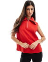 【送料無料】 エイソス レディース ベスト トップス ASOS DESIGN supersoft half zip tank in red RED