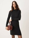 【送料無料】 ジェイディーワイ レディース ワンピース トップス JDY high neck mini dress in black Black