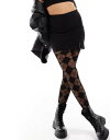 【送料無料】 エイソス レディース レギンス ボトムス ASOS DESIGN argyle plaid tights in black black