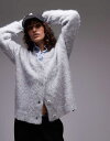 【送料無料】 トップショップ レディース カーディガン アウター Topshop knit ultra fluffy oversized cardigan in...