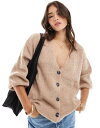 【送料無料】 コットンオン レディース カーディガン アウター Cotton On oversized cardigan in camel chestnut h...