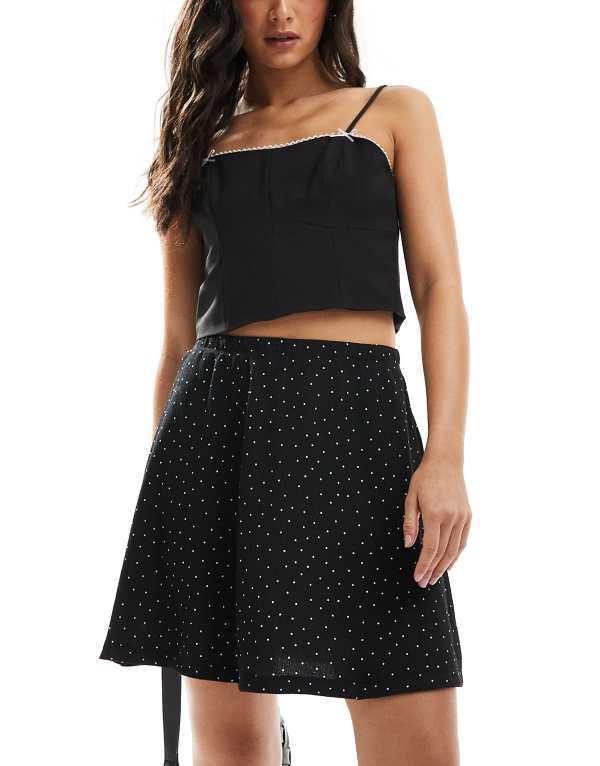 ̵  ǥ  ܥȥॹ ASOS DESIGN awkward length midi skirt in b...