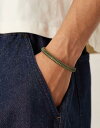 【送料無料】 エイソス メンズ ブレスレット・バングル・アンクレット アクセサリー ASOS DESIGN festival fabric bangle in khaki green Khaki