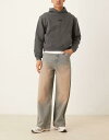 【送料無料】 エイソス メンズ ベスト トップス ASOS DESIGN super baggy jeans with heavy red tint in mid wash blue Light washed blue