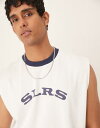 【送料無料】 エイソス メンズ タンクトップ トップス ASOS DESIGN heavyweight relaxed boxy fit tank with p...