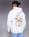 【送料無料】 エイソス メンズ パーカー・スウェット アウター ASOS DESIGN oversized hoodie with floral prints ...