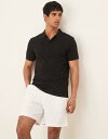 【送料無料】 エイソス メンズ ポロシャツ トップス ASOS DESIGN pique polo in black Black