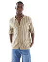 【送料無料】 ジャック アンド ジョーンズ メンズ ポロシャツ トップス Jack & Jones button up knit polo in beige s...