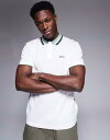 【送料無料】 ボス グリーン メンズ ポロシャツ トップス BOSS Green Paddy Heritage logo tipped jersey polo ...