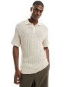 【送料無料】 ジャック アンド ジョーンズ メンズ ポロシャツ トップス Jack & Jones Premium crochet knit polo shir...