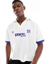 【送料無料】 エイソス メンズ ポロシャツ トップス ASOS DESIGN boxy oversized polo shirt with cut and se...