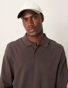 【送料無料】 エイソス メンズ ポロシャツ トップス ASOS DESIGN long sleeve pique polo in brown Seal brow...