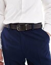 【送料無料】 エイソス メンズ ベルト アクセサリー ASOS DESIGN burnished smart belt in brown BROWN