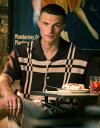 【送料無料】 トップマン メンズ ポロシャツ トップス Topman relaxed fit knit shirt with plaid design in b...