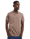 【送料無料】 エイソス メンズ ポロシャツ トップス ASOS DESIGN essential pique polo in brown Caribou