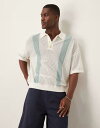 【送料無料】 エイソス メンズ ポロシャツ トップス ASOS DESIGN oversized fit Airtex textured knit polo i...