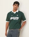 【送料無料】 エイソス メンズ ポロシャツ トップス ASOS DESIGN oversized polo shirt with athletic graphi...