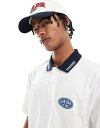 【送料無料】 エイソス メンズ ポロシャツ トップス ASOS DESIGN relaxed polo shirt with front golf graphi...
