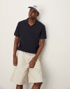 【送料無料】 セレクテッドオム メンズ ポロシャツ トップス Selected Homme ribbed polo shirt in navy Sky capt...