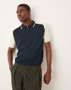【送料無料】 エイソス メンズ ポロシャツ トップス ASOS DESIGN relaxed boxy premium knit zip polo in gre...