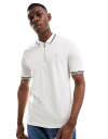 【送料無料】 ファーラー メンズ ポロシャツ トップス Farah Netton short sleeve zip neck tipped polo shirt...