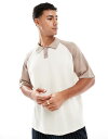 【送料無料】 ジャック アンド ジョーンズ メンズ ポロシャツ トップス Jack & Jones raglan knit polo shirt in beig...