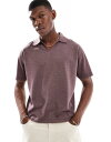【送料無料】 エイソス メンズ ポロシャツ トップス ASOS DESIGN relaxed polo shirt in brown Marron
