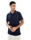 【送料無料】 スリードベア メンズ ポロシャツ トップス Threadbare cotton rich polo top in navy NAVY