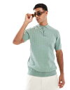 【送料無料】 スリードベア メンズ ポロシャツ トップス Threadbare cotton rich crochet knit short sleeve po...
