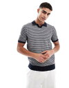 【送料無料】 スリードベア メンズ ポロシャツ トップス Threadbare cotton rich textured knit polo top in na...