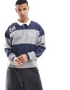 【送料無料】 コットンオン メンズ ポロシャツ トップス Cotton On long sleeve rugby polo shirt in striped n...