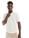 【送料無料】 オンリーアンドサンズ メンズ ポロシャツ トップス ONLY & SONS knit polo in cream Silver Lining