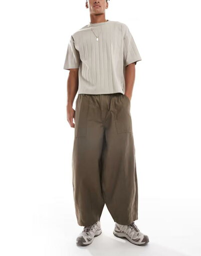 【送料無料】 コットンオン メンズ カジュアルパンツ ボトムス Cotton On arlo baggy balloon pants in chocolate brown CHOCOLATE BROWN 【送料無料】 コットンオン メンズ カジュアルパンツ ボトムス Cotton On arlo baggy balloon pants in chocolate brown CHOCOLATE BROWN