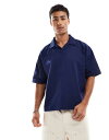 【送料無料】 エイソス メンズ ポロシャツ トップス ASOS DESIGN heavyweight oversized boxy revere polo in...