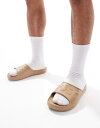 【送料無料】 ボス オレンジ メンズ サンダル シューズ BOSS Dario embossed logo moulded slides in tan tan(4)