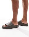 【送料無料】 ジャック アンド ジョーンズ メンズ サンダル シューズ Jack & Jones molded slides in brown Chocolat...