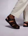 【送料無料】 エイソス メンズ サンダル シューズ ASOS DESIGN closed fisherman sandals in brown suede Br...