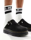 【送料無料】 ドクターマーチン メンズ サンダル シューズ Dr Martens ZebZag mule in black suede Black