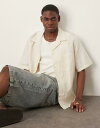 【送料無料】 マンゴ メンズ シャツ トップス Mango linen mix relaxed fit shirt in beige BEIGE