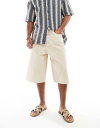 【送料無料】 ジャック アンド ジョーンズ メンズ ハーフパンツ・ショーツ ボトムス Jack & Jones skater denim shorts in beige Peyote(4)