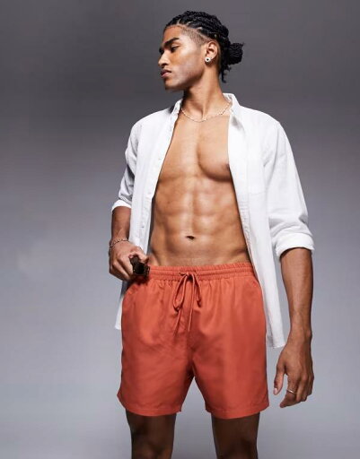 【送料無料】 サウスビーチ メンズ ハーフパンツ・ショーツ 水着 South Beach swim shorts in rust RUST 【送料無料】 サウスビーチ メンズ ハーフパンツ・ショーツ 水着 South Beach swim shorts in rust RUST