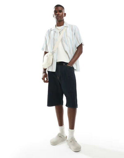 【送料無料】 ジャック アンド ジョーンズ メンズ ハーフパンツ・ショーツ ボトムス Jack & Jones Ron denim shorts in rinse wash Blue Denim 【送料無料】 ジャック アンド ジョーンズ メンズ ハーフパンツ・ショーツ ボトムス Jack & Jones Ron denim shorts in rinse wash Blue Denim