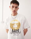 【送料無料】 ベイシング エイプ メンズ Tシャツ トップス AAPE by A Bathing Ape logo camo t-shirt in white WHITE