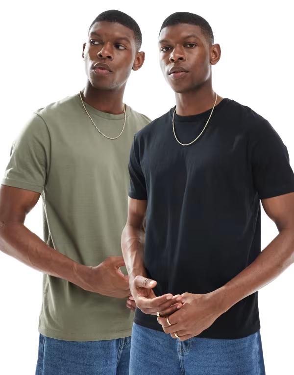 【送料無料】 エイソス メンズ Tシャツ トップス ASOS DESIGN essential 2 