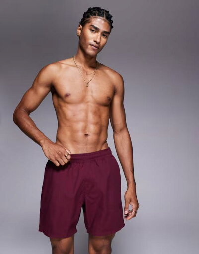 【送料無料】 エイソス メンズ ハーフパンツ・ショーツ 水着 ASOS DESIGN swim shorts in mid length in burgundy Burgundy 【送料無料】 エイソス メンズ ハーフパンツ・ショーツ 水着 ASOS DESIGN swim shorts in mid length in burgundy Burgundy