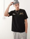 【送料無料】 ベイシング エイプ メンズ Tシャツ トップス Aape by A Bathing Ape western logo T-shirt back print in black Black