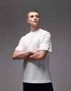 【送料無料】 マンゴ メンズ Tシャツ トップス Mango textured regular fit t-shirt in white WHITE