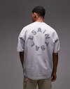 【送料無料】 オールセインツ メンズ Tシャツ トップス AllSaints Tierra oversized T-shirt in machine gray Machine Gray